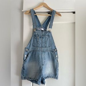 No boundaries overalls light wash size S